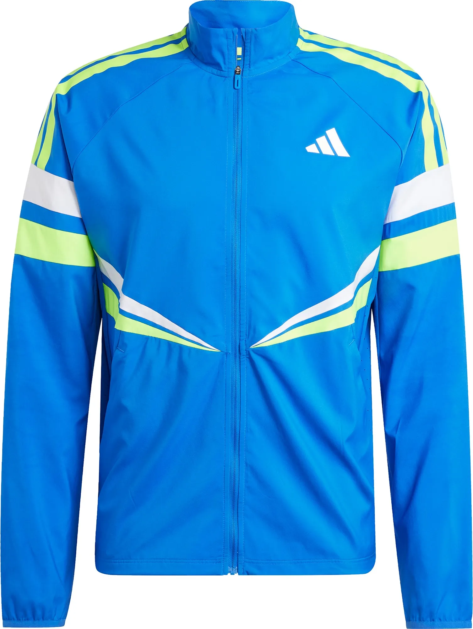 adidas Adizero Retro Mens Running Jacket - Blue