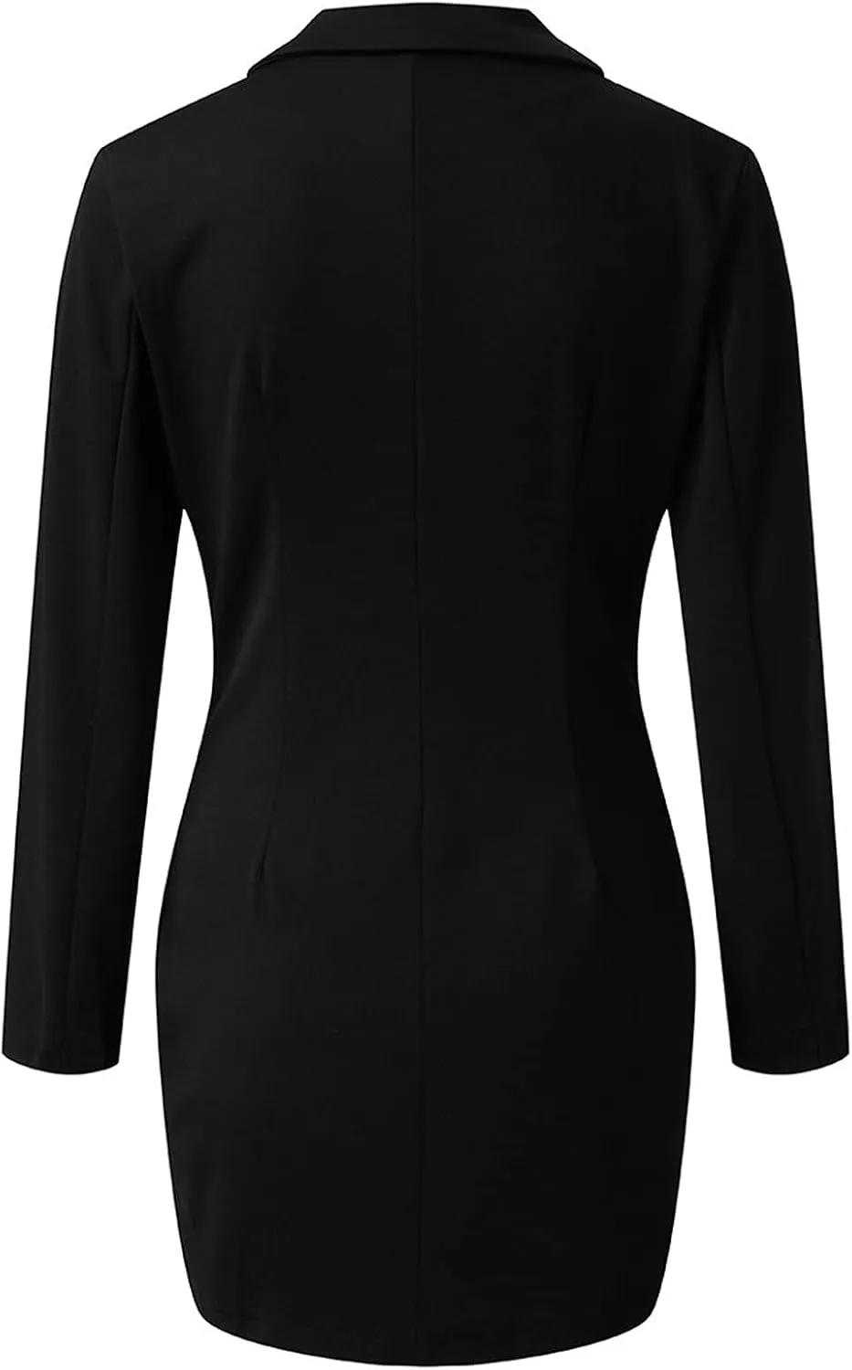 Blazer Dress for Women Fashion Business Casual Suit Jackets Double Breasted Button Front Style Slim Dresses