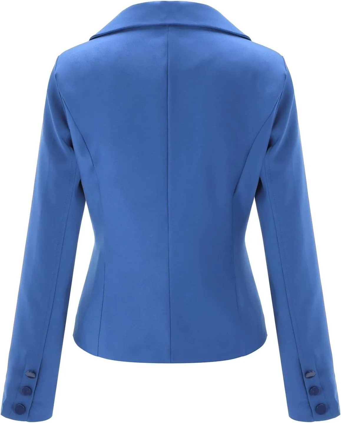 Blazers for Women Short Work Business Casual Dressy Long Sleeve Open Front Button Blazer Suit Jackets with Pockets