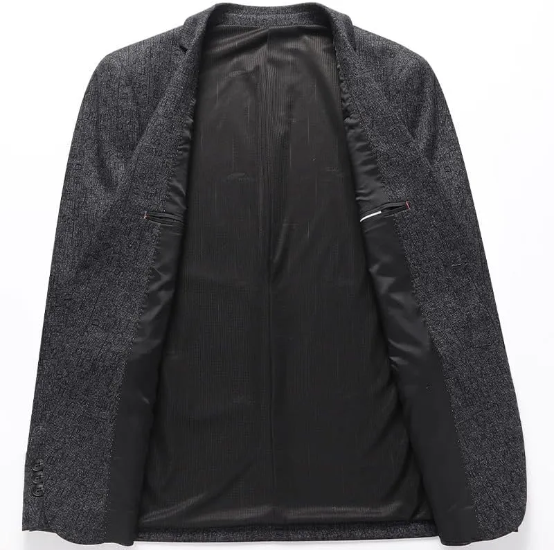 Business Casual Men Suit Men Long Sleeve Solid Color Blazers Two Button Men Formal Suit Jackets