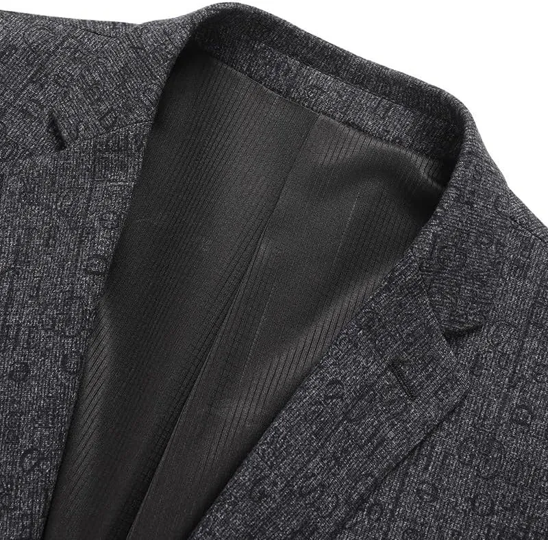 Business Casual Men Suit Men Long Sleeve Solid Color Blazers Two Button Men Formal Suit Jackets