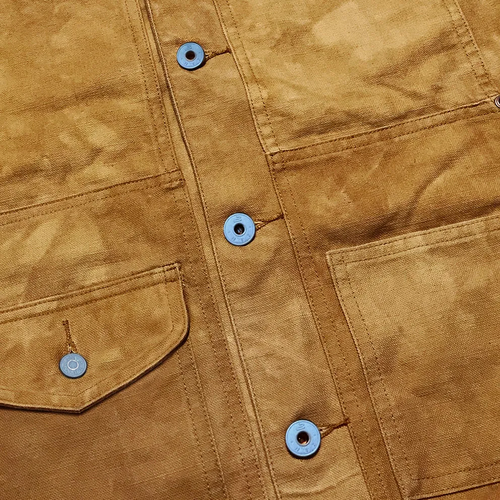 BZEN M.3336RL-TRINITY 7 POCKET YELLOWSTONE INSPIRED LINED VEGGIE DYED CANVAS JACKET-12OZ-E0 BRONZE