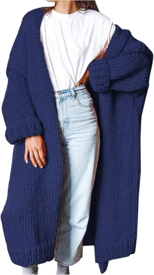 Cardigans for Women Casual Long Sleeve Button Sweater Cardigan Coat Loose Coarse Yarn Time Halloween Cardigan for