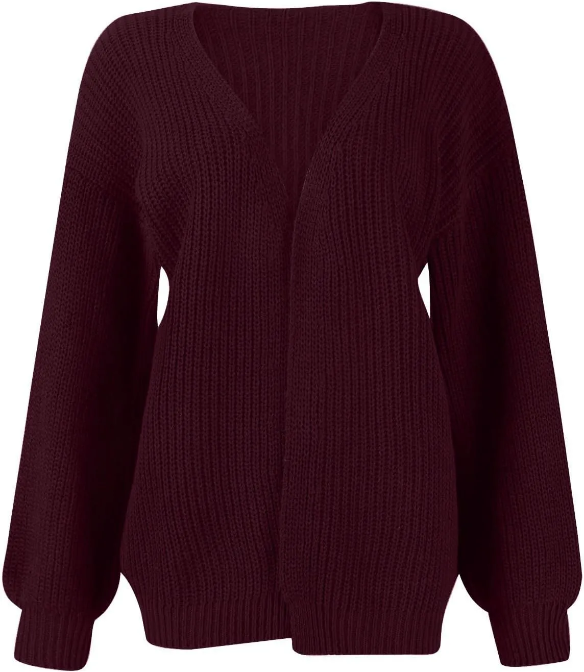Chunky Cardigan Sweaters for Women Casual Comfy Open Front Long Cardigan Loose Fit Winter Warm Oversized Sweaters