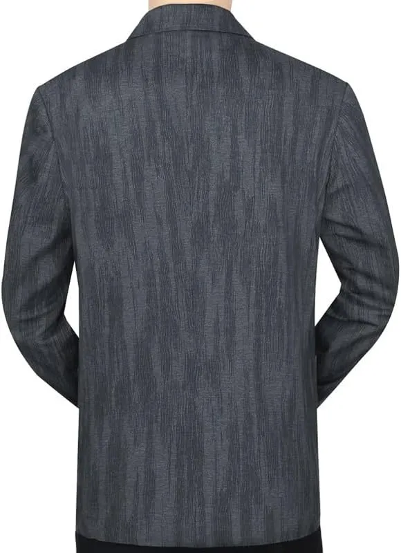 Classic Two Buttons Gray Blazers Suit Jackets Fashionable Prom Formal Suit Coats for Men