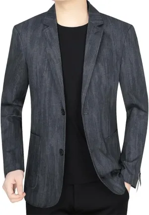 Classic Two Buttons Gray Blazers Suit Jackets Fashionable Prom Formal Suit Coats for Men