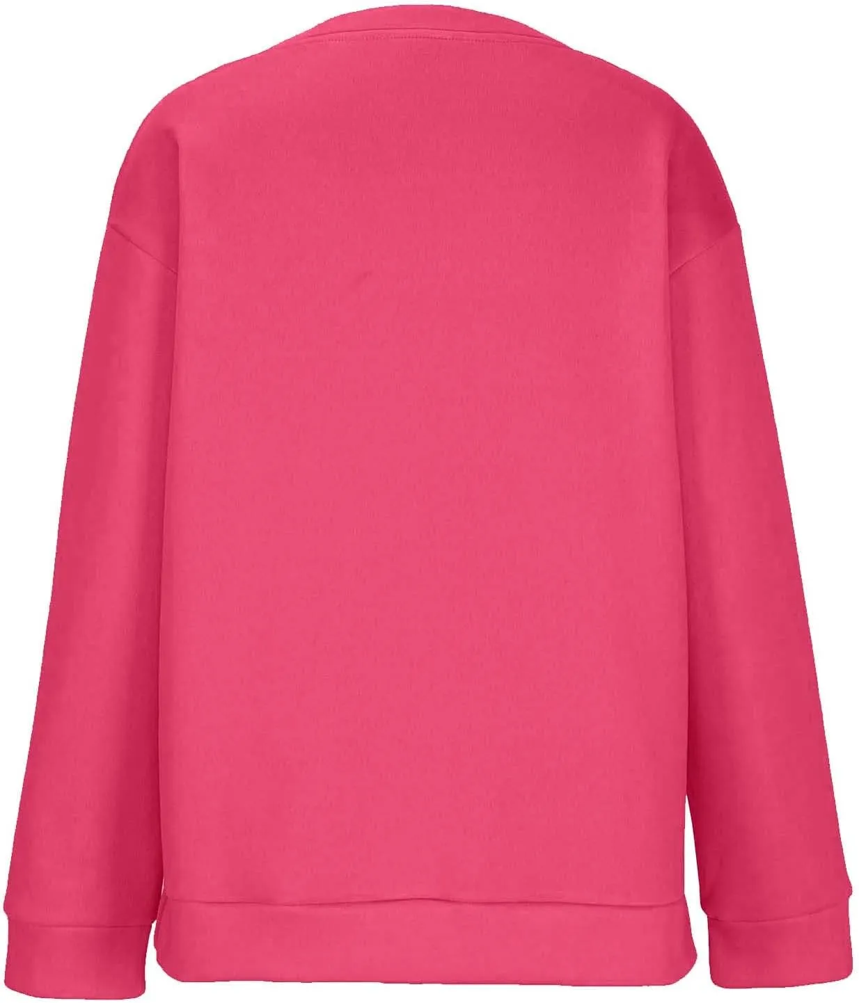 Crewneck Sweatshirts for Women Trendy 2024 Solid Color Pullover Tops Long Sleeve Sweatshirt Tunic Fall Winter Clothes