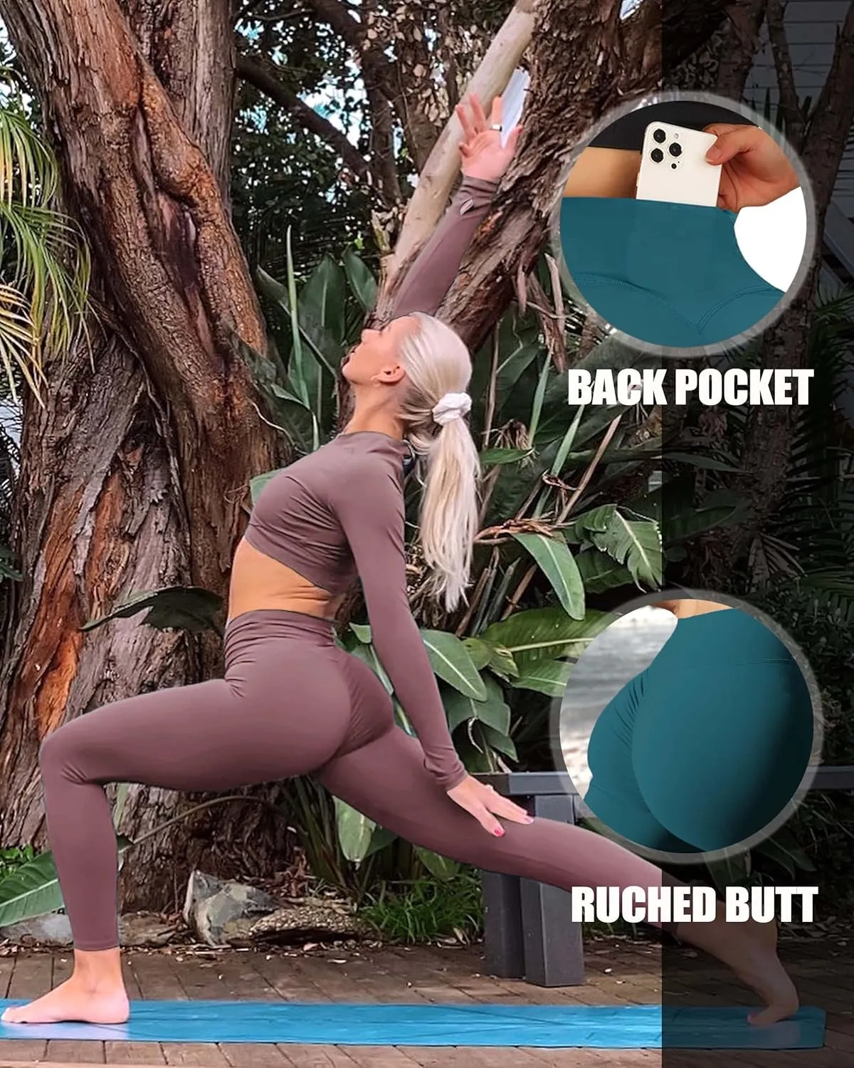Danysu Scrunch Butt Leggings for Women Butt Lift Tummy Control Booty Leggings