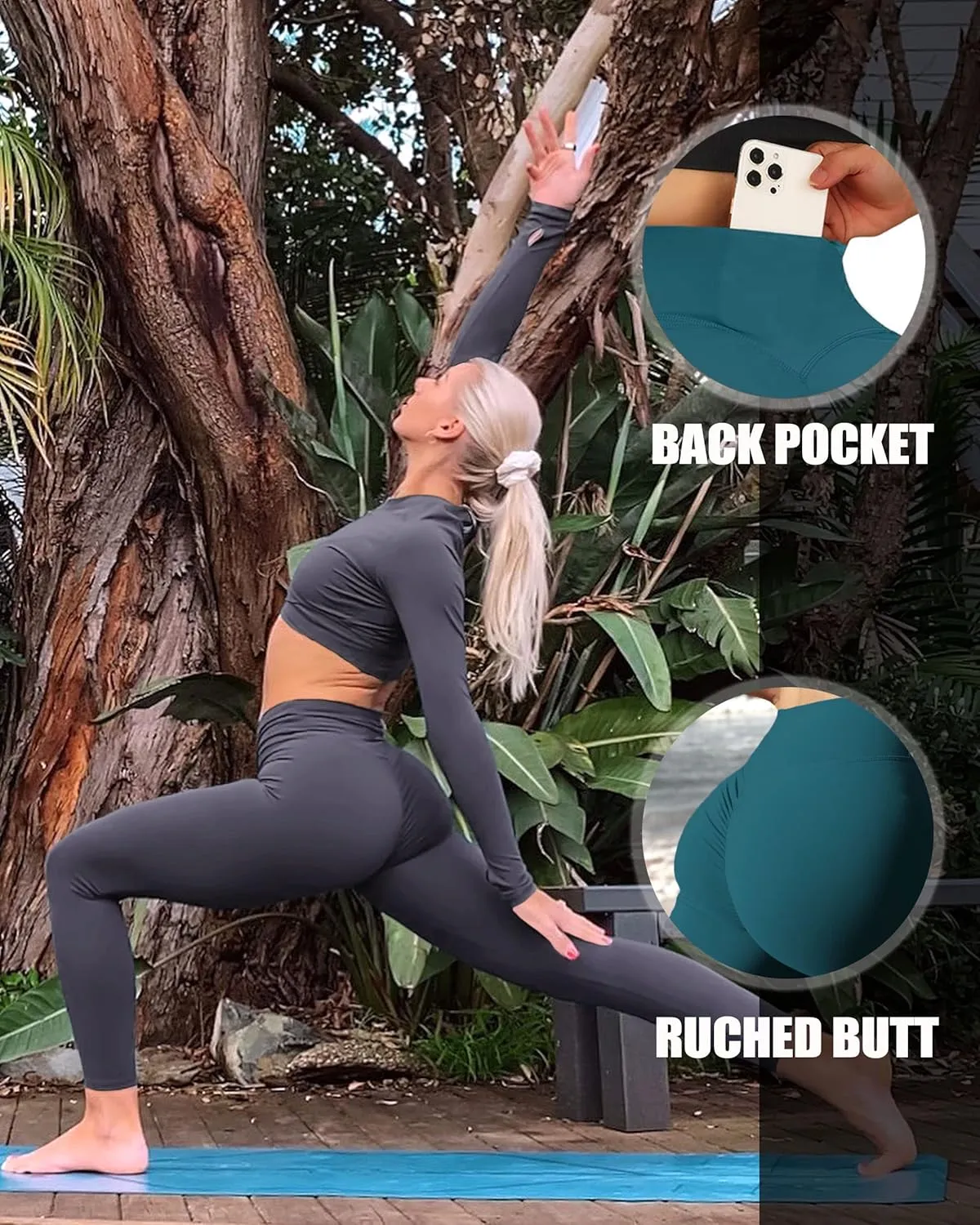 Danysu Scrunch Butt Leggings for Women Butt Lift Tummy Control Booty Leggings