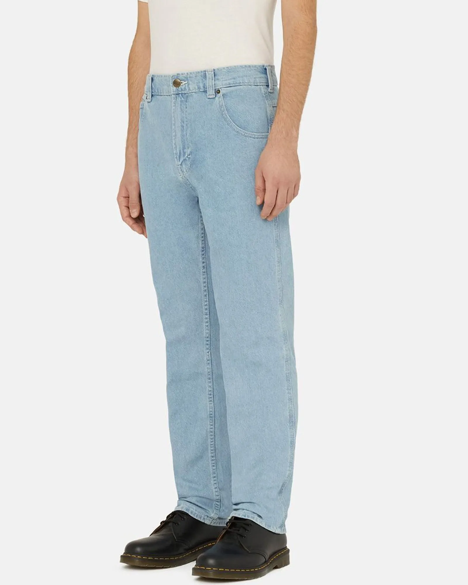 Dickies Houston Relaxed Straight Mens Jeans - Vintage Aged Blue
