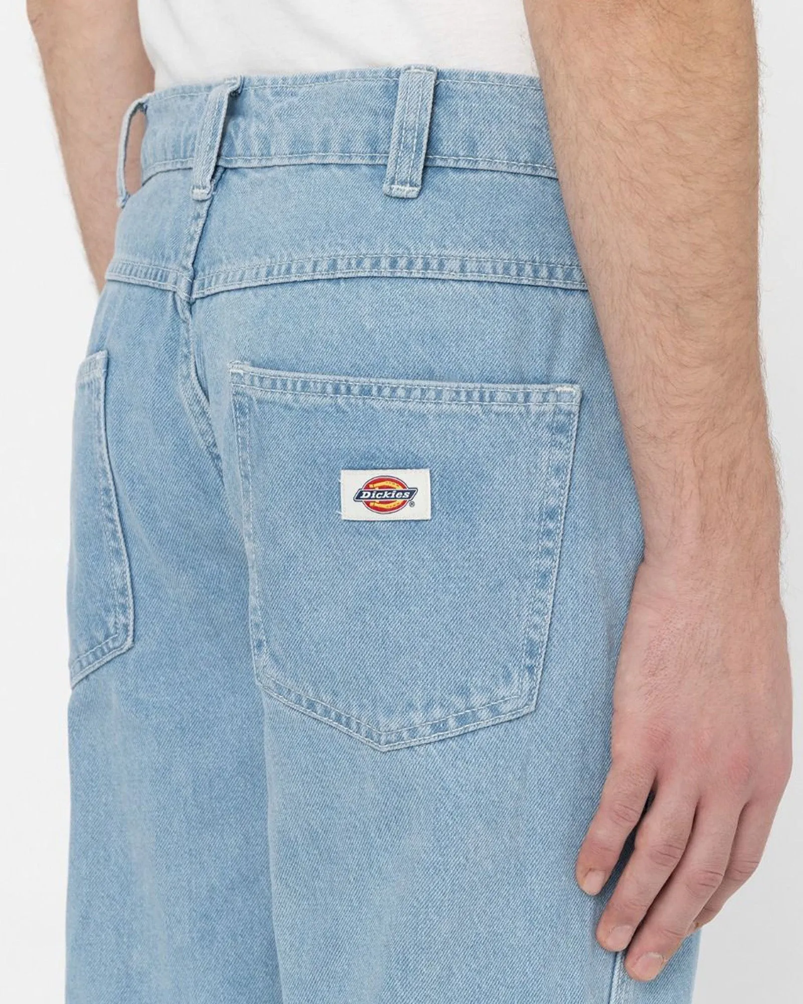 Dickies Houston Relaxed Straight Mens Jeans - Vintage Aged Blue
