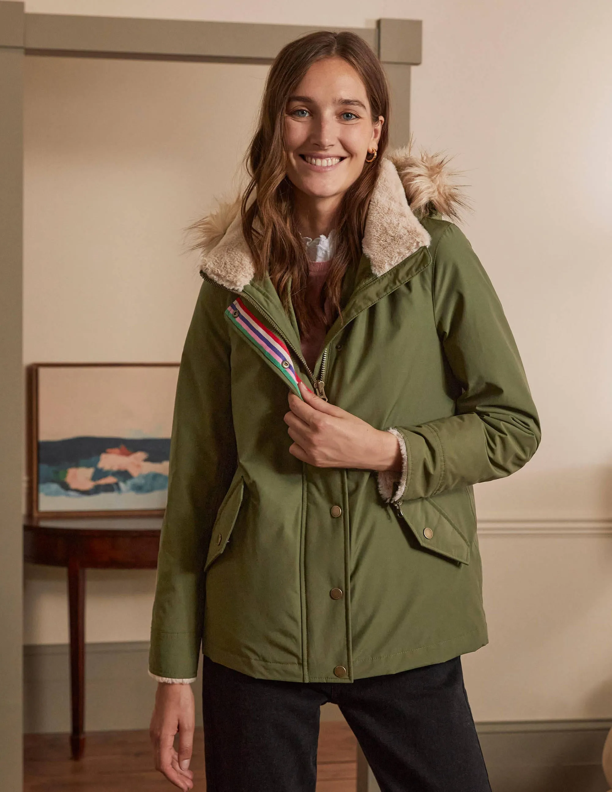 Dunbar Waterproof Jacket-Oregano