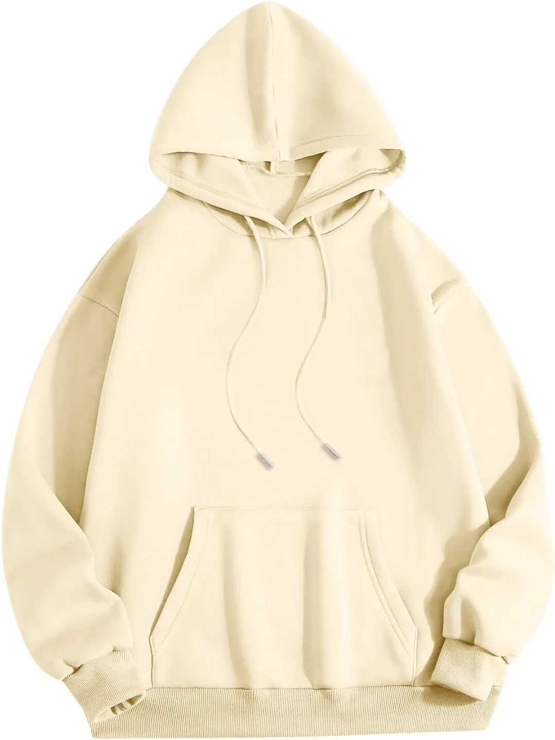 Hoodies Aesthetic Thicc and Tired Shape Printed Christian Pullover Hoodie with Pocket Drop Shoulder Loose Fit Fall Winter