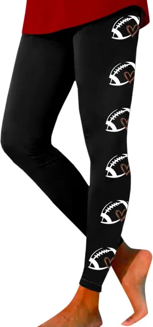 LCMTWX High Waisted Workout Leggings for Women Athletic Running Leggings Print Yoga Pants Leggings with Pockets for Women