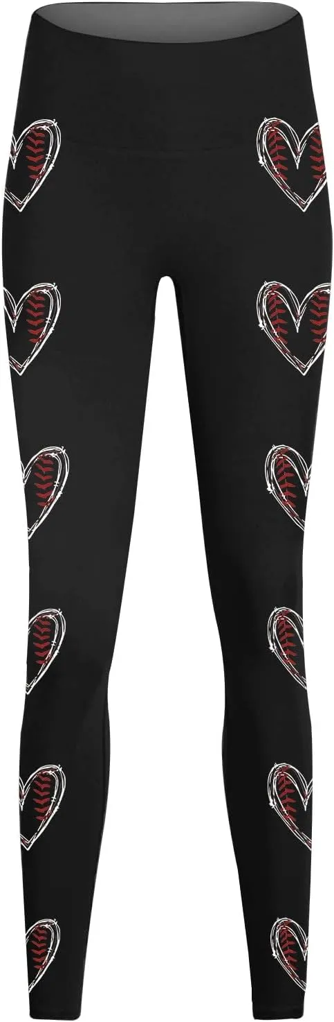 LCMTWX High Waisted Workout Leggings for Women Athletic Running Leggings Print Yoga Pants Leggings with Pockets for Women
