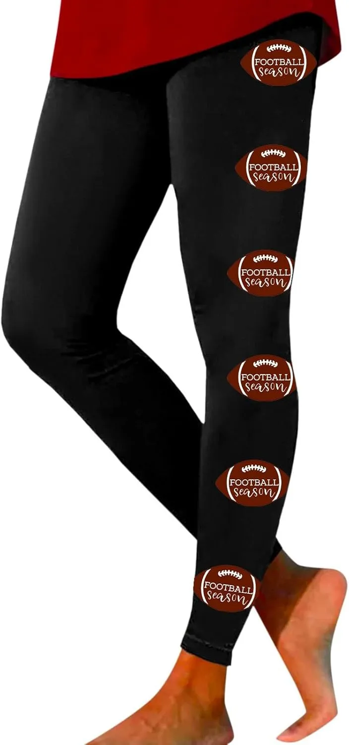 LCMTWX High Waisted Workout Leggings for Women Athletic Running Leggings Print Yoga Pants Leggings with Pockets for Women