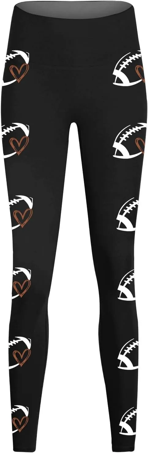 LCMTWX High Waisted Workout Leggings for Women Athletic Running Leggings Print Yoga Pants Leggings with Pockets for Women