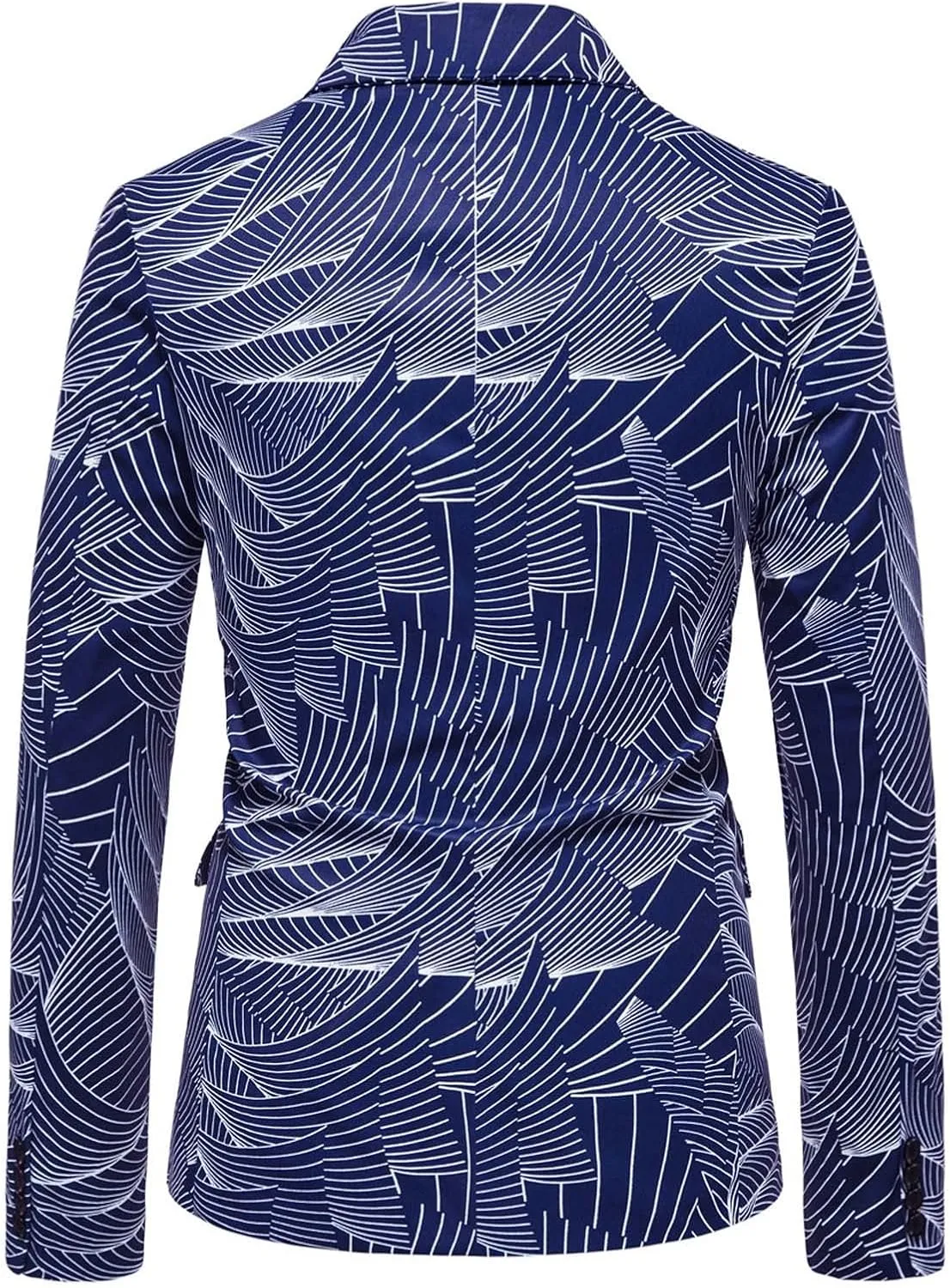 LCMTWX Mens Blazers Men's Fashion Casual Buckle Printed Single-breasted Jacket Coat Fashion Soft Work formal Sleep Suit