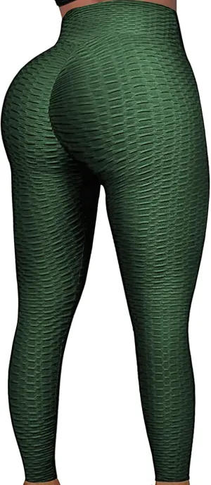 Leggings for Women Butt Lifting Leggings High Waisted Booty Yoga Pants Tummy Control Workout Leggings Tights