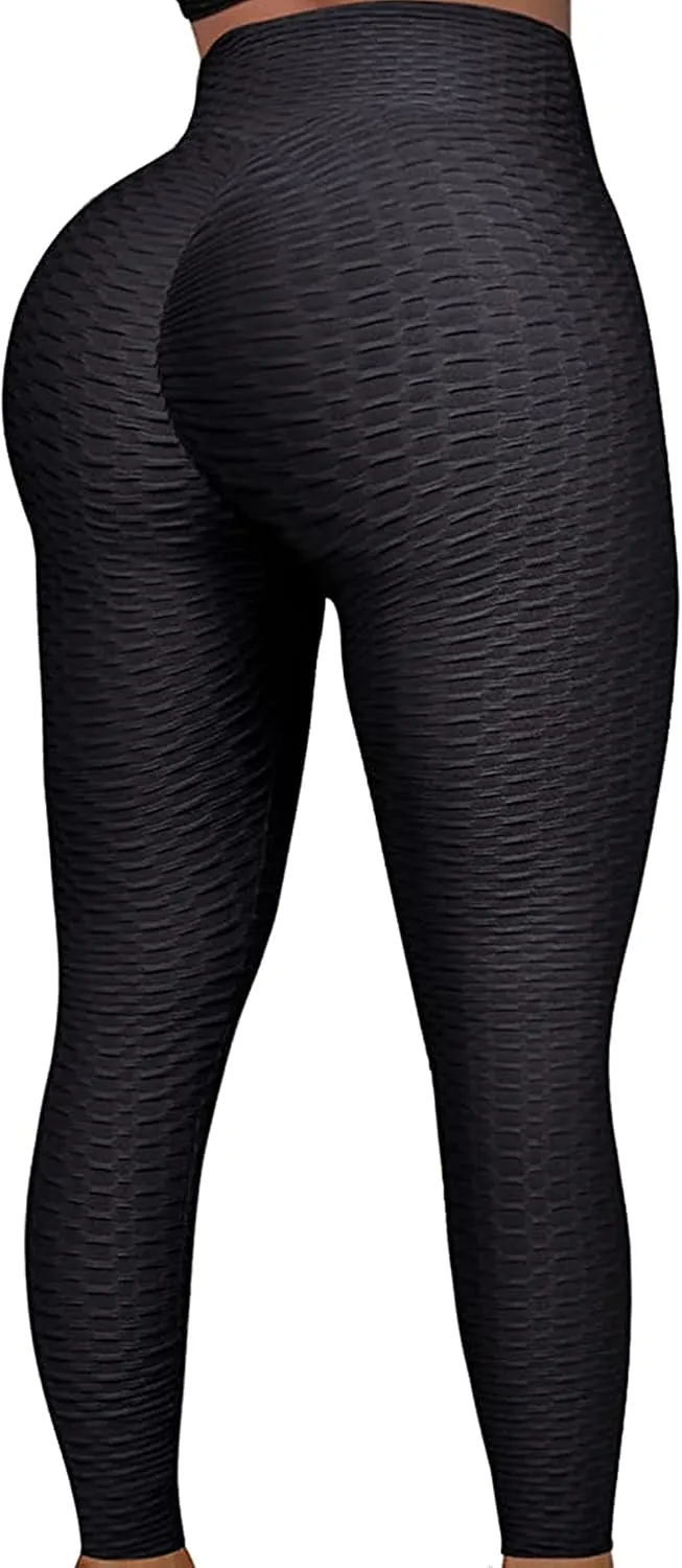 Leggings for Women Butt Lifting Leggings High Waisted Booty Yoga Pants Tummy Control Workout Leggings Tights