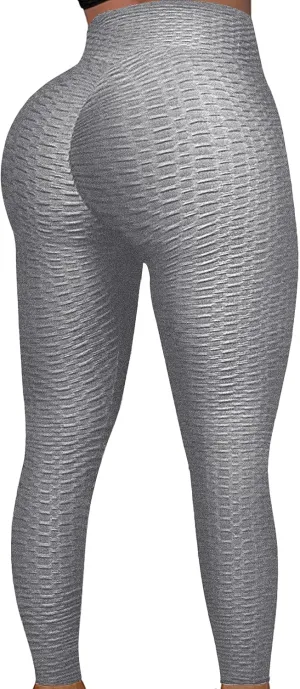 Leggings for Women Butt Lifting Leggings High Waisted Booty Yoga Pants Tummy Control Workout Leggings Tights