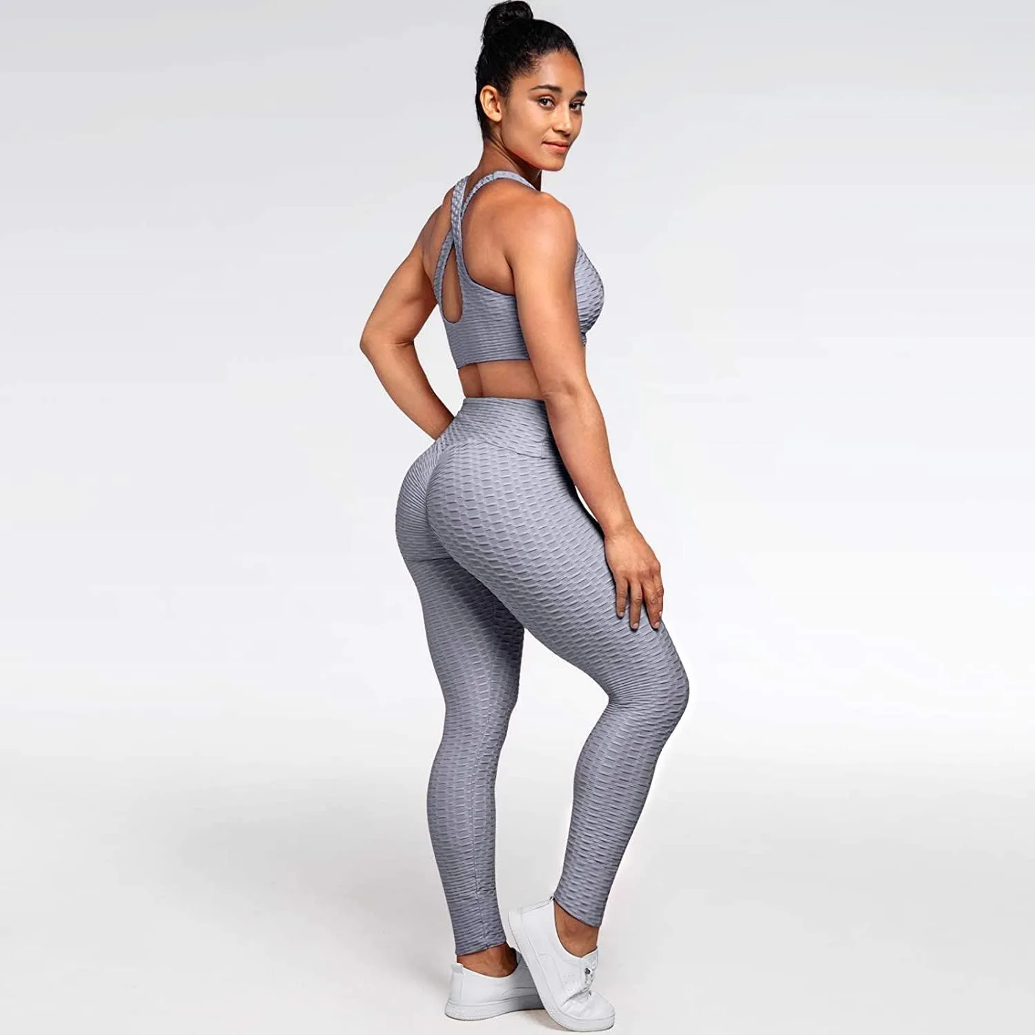 Leggings for Women Butt Lifting Leggings High Waisted Booty Yoga Pants Tummy Control Workout Leggings Tights