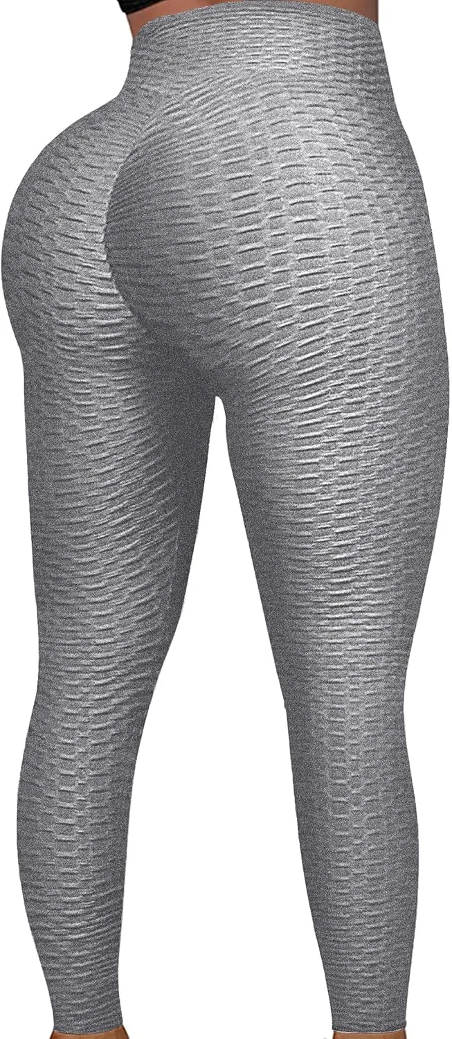 Leggings for Women Butt Lifting Leggings High Waisted Booty Yoga Pants Tummy Control Workout Leggings Tights