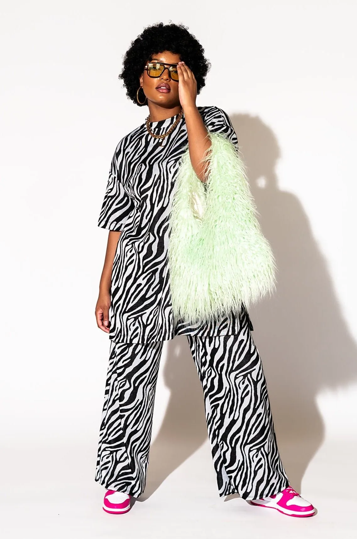 Leveled Up Double Knit Playsuit in Zebra Baby
