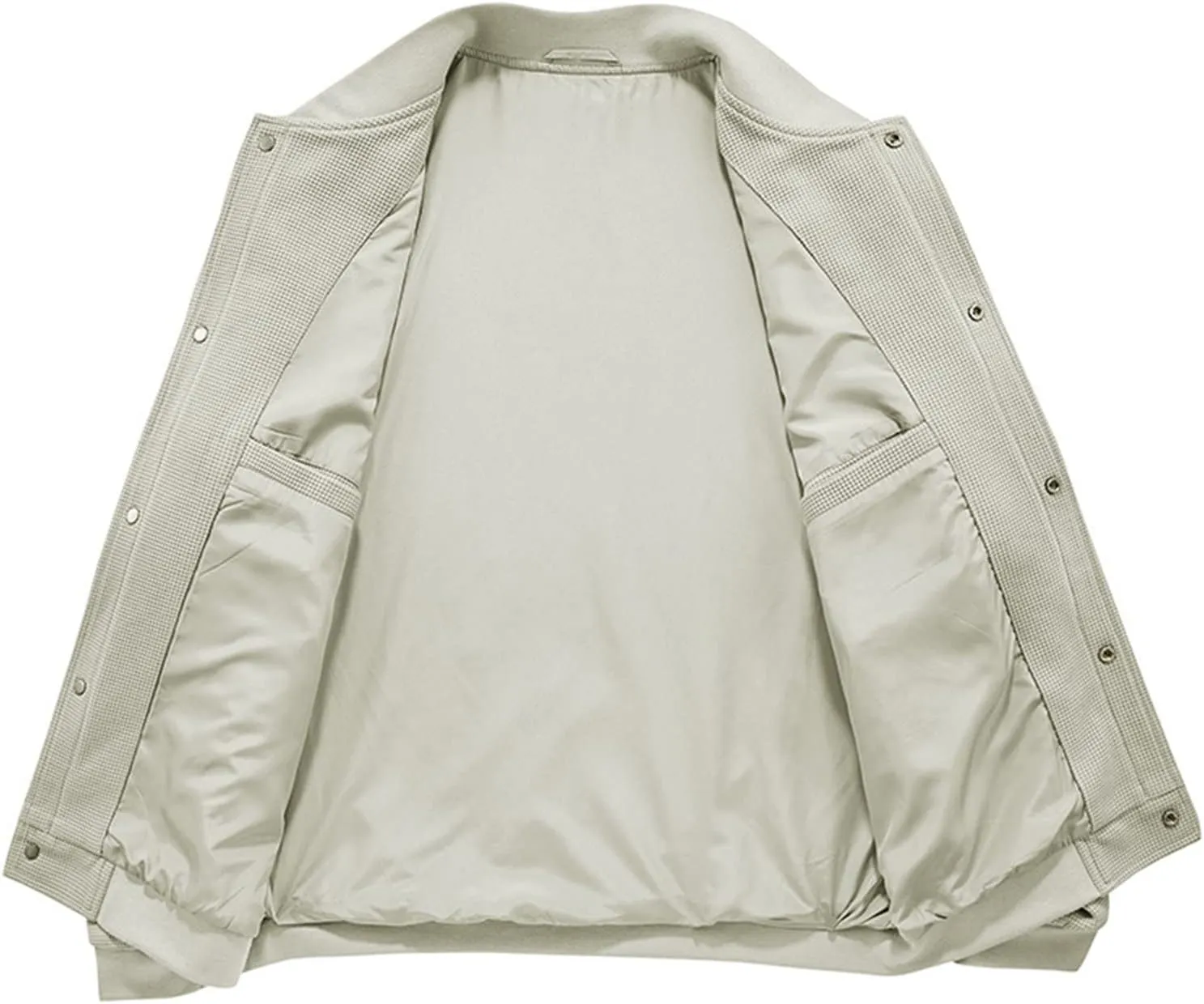 Maiyifu-GJ Men Lightweight Flight Jacket Spring Softshell Windproof Coat Outwear Full-Zip Military Windbreaker Sportswear