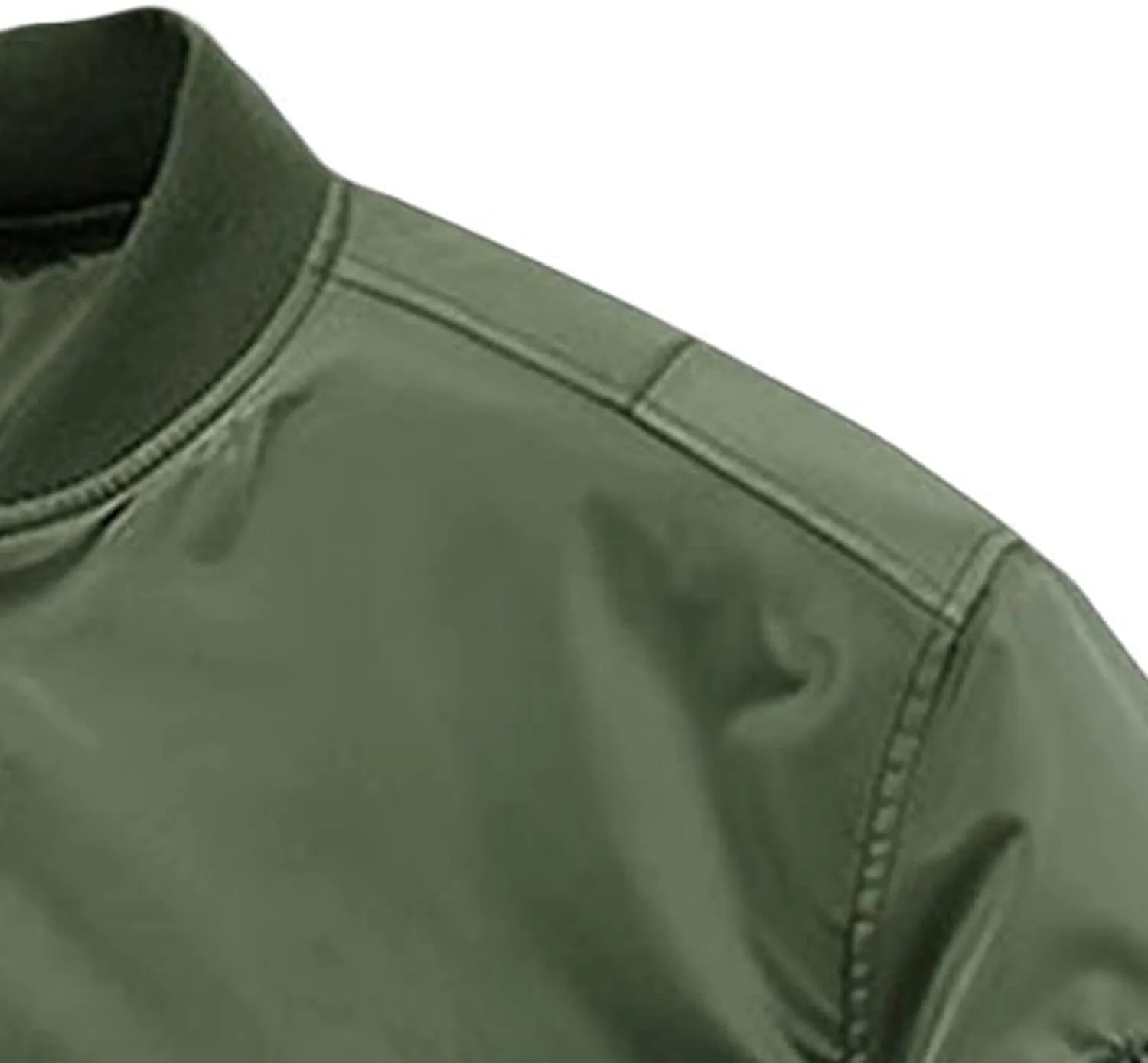 Maiyifu-GJ Men Winter Warm Flight Bomber Jacket Slim Fit Windproof Full Zip Military Jacket Lightweight Casual Coats Outwear