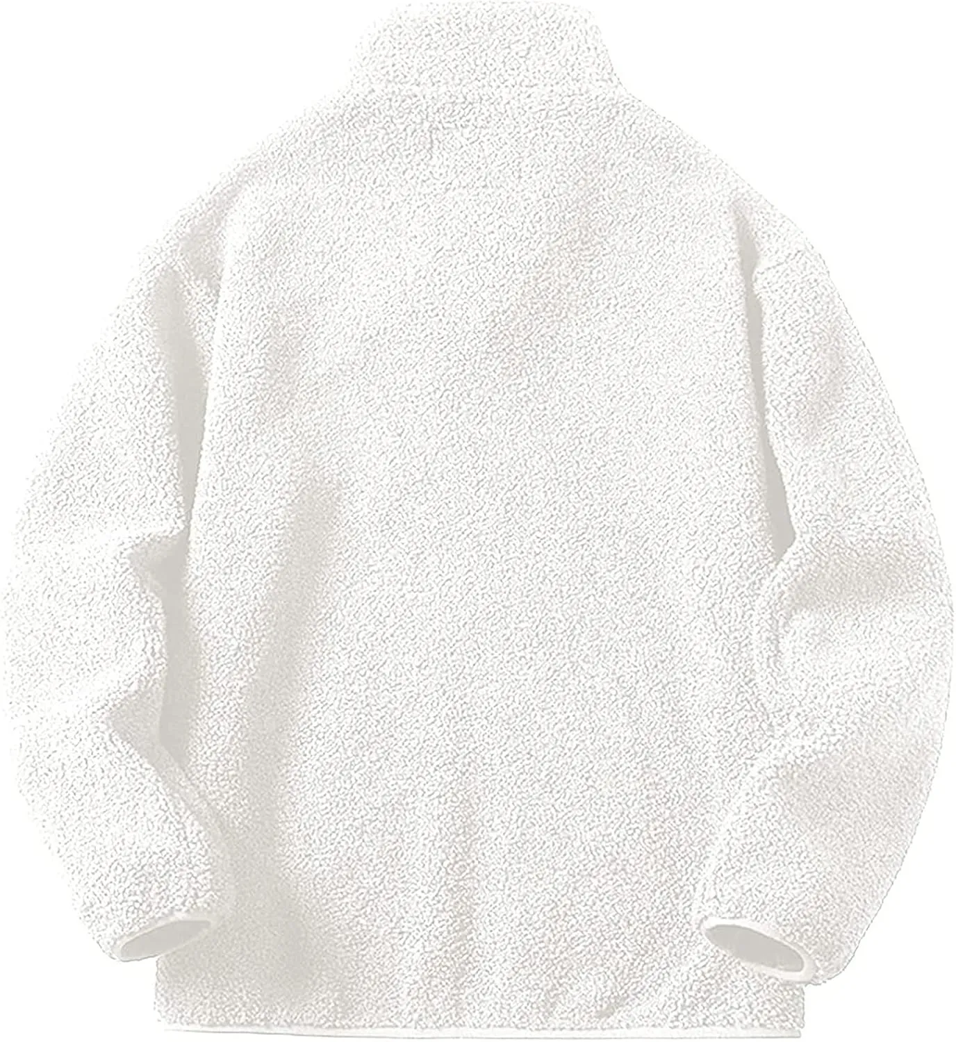 Maiyifu-GJ Men's Casual Full Zip Fleece Jacket Long Sleeve Fuzzy Winter Outdoor Coat Lightweight Soft Windbreaker Cardigan