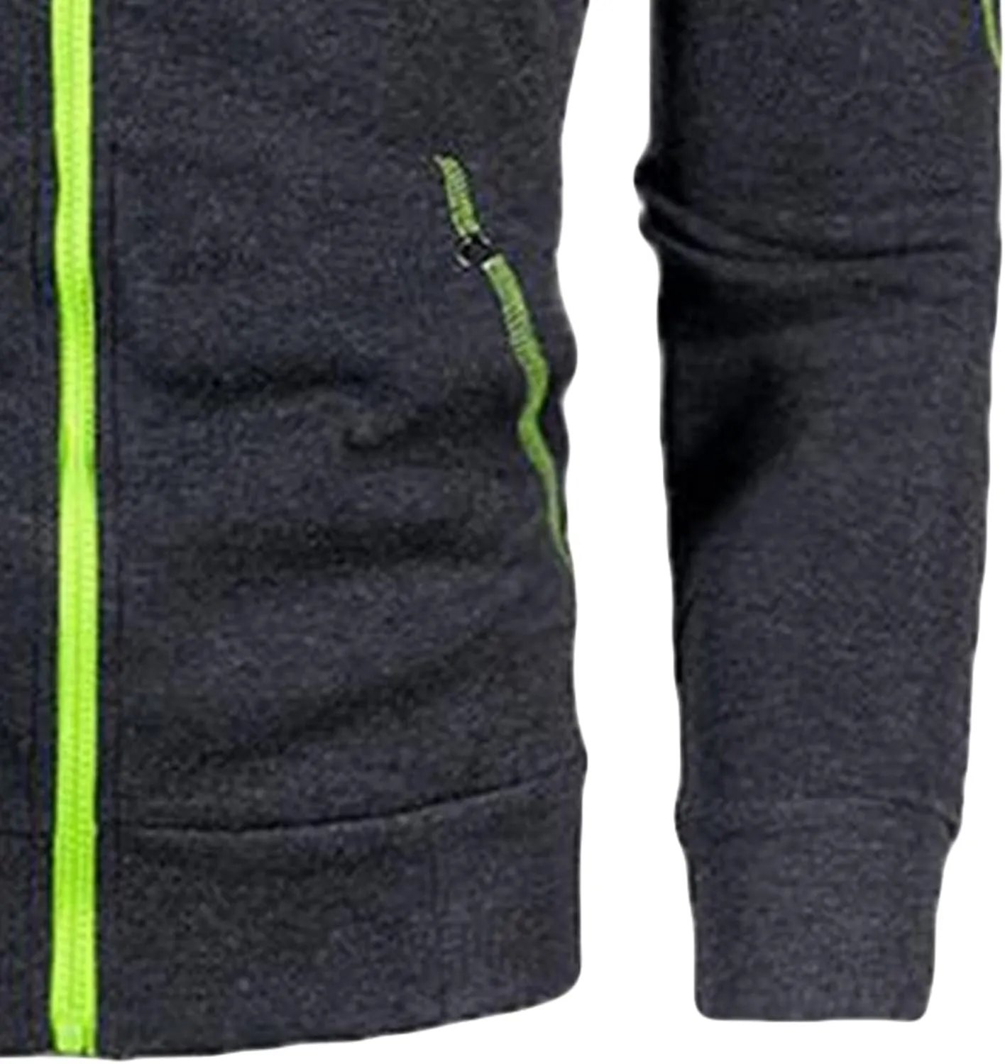 Maiyifu-GJ Men's Full Zip Casual Hoodies Long Sleeve Fleece Sports Hoodie Lightweight Hooded Sweatshirts with Zip Pockets