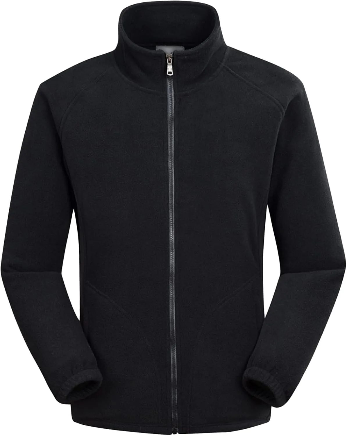 Maiyifu-GJ Men's Full Zip Polar Fleece Jacket Lightweight Softshell Thermal Outdoor Coat Casual Soft Mountain Hiking Outwear