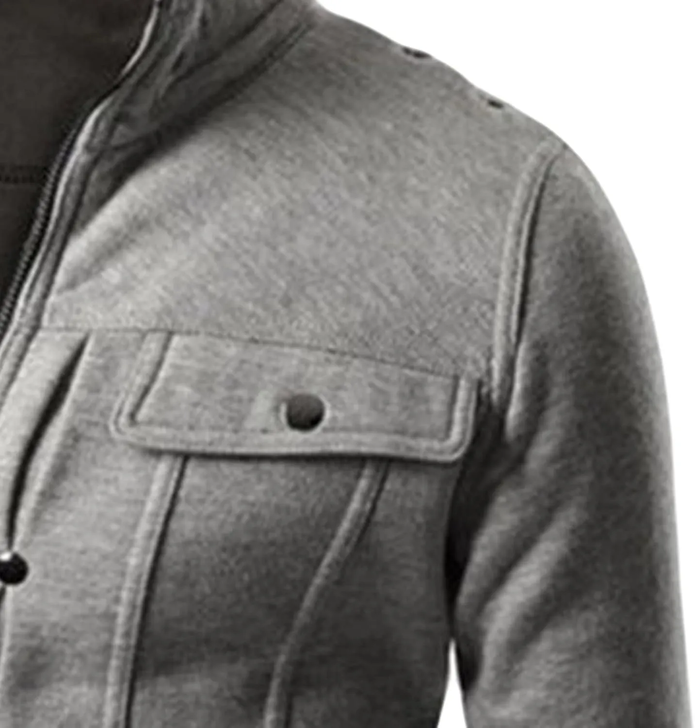 Maiyifu-GJ Men's Winter Casual Military Jacket Fall Full Zipper Stand Collar Coat Lightweight Slim Fit Windbreaker Outwear
