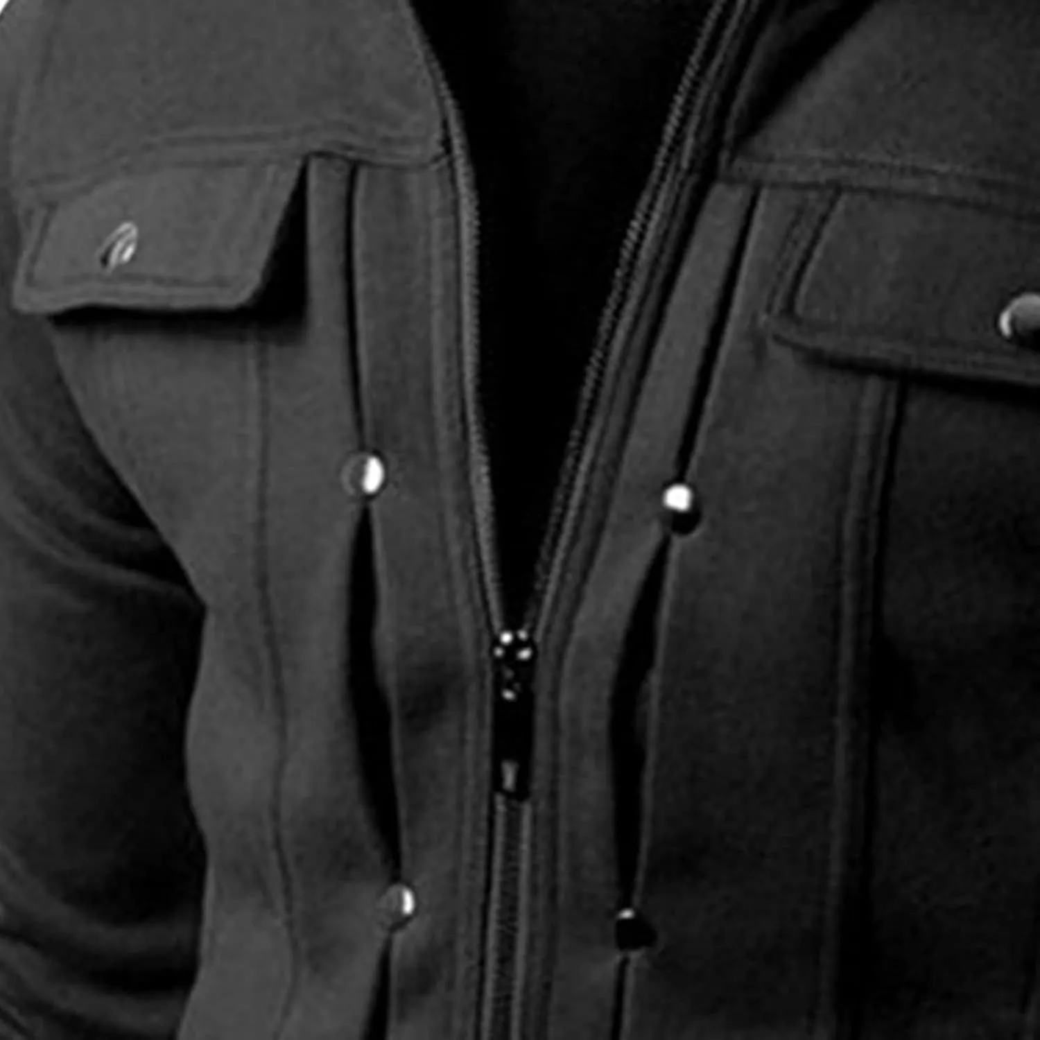 Maiyifu-GJ Men's Winter Casual Military Jacket Fall Full Zipper Stand Collar Coat Lightweight Slim Fit Windbreaker Outwear