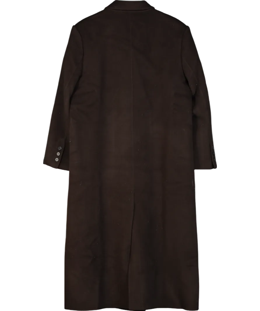 Marcela Brown Wool Maxi Coat UK S