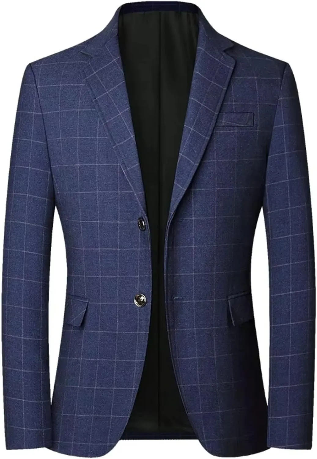 Men Plaid Blazers Jackets Business Formal Wear Suits Jackets Coats Spring Autumn Male Casual Slim Fit Blazers