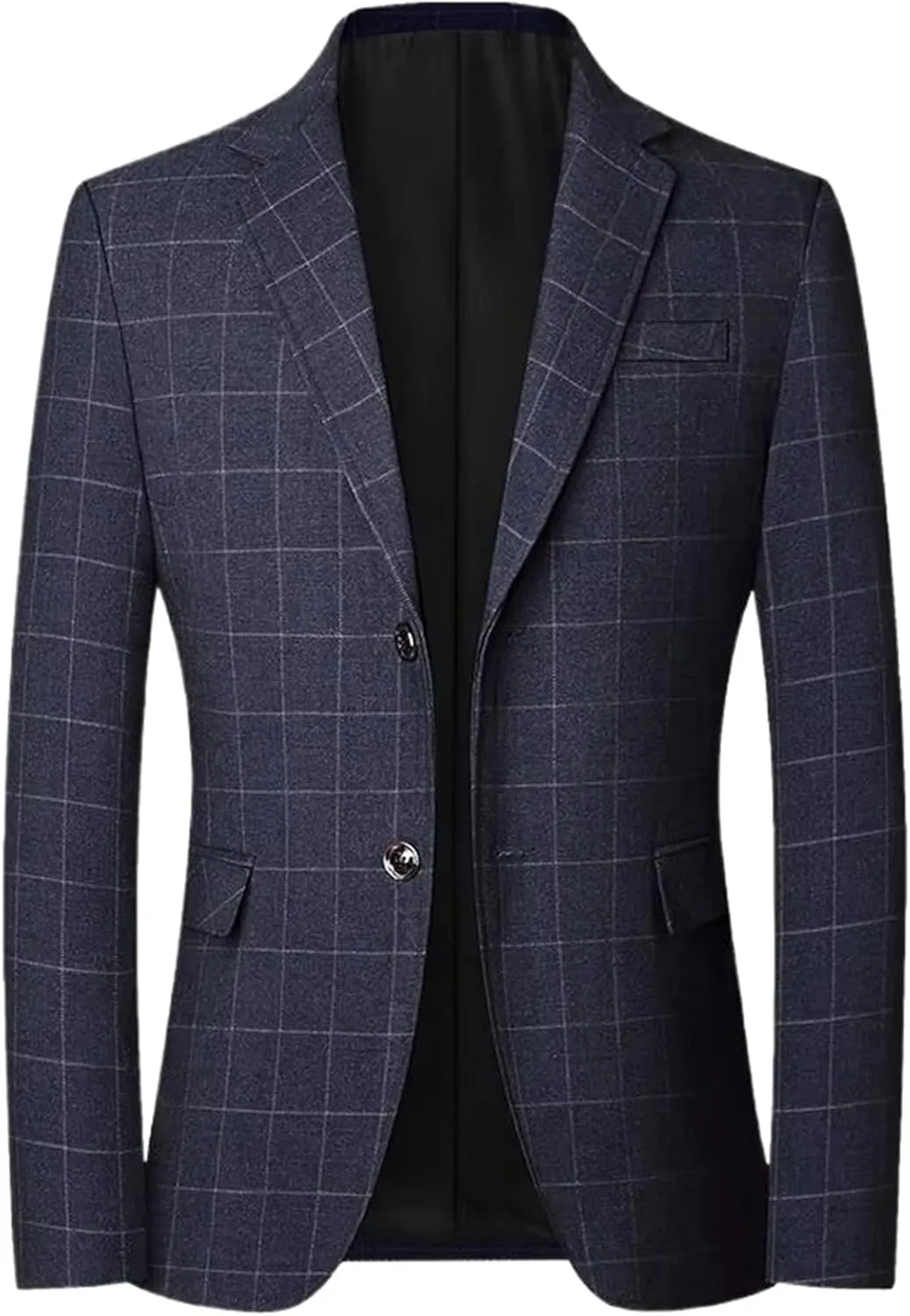 Men Plaid Blazers Jackets Business Formal Wear Suits Jackets Coats Spring Autumn Male Casual Slim Fit Blazers