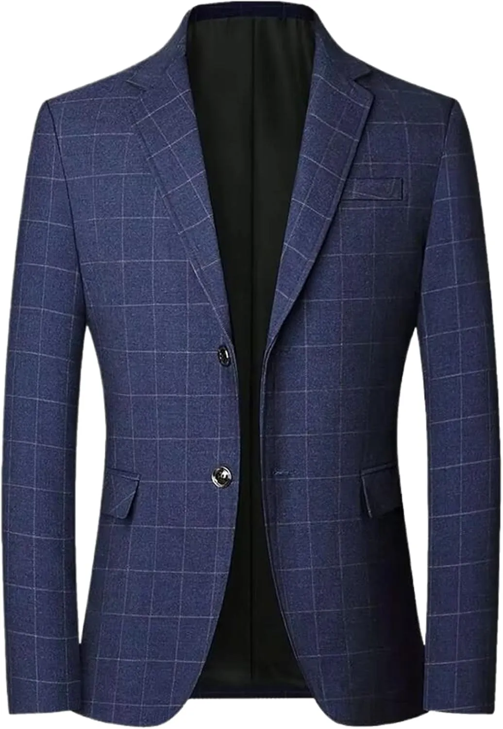 Men Plaid Blazers Jackets Business Formal Wear Suits Jackets Coats Spring Autumn Male Casual Slim Fit Blazers