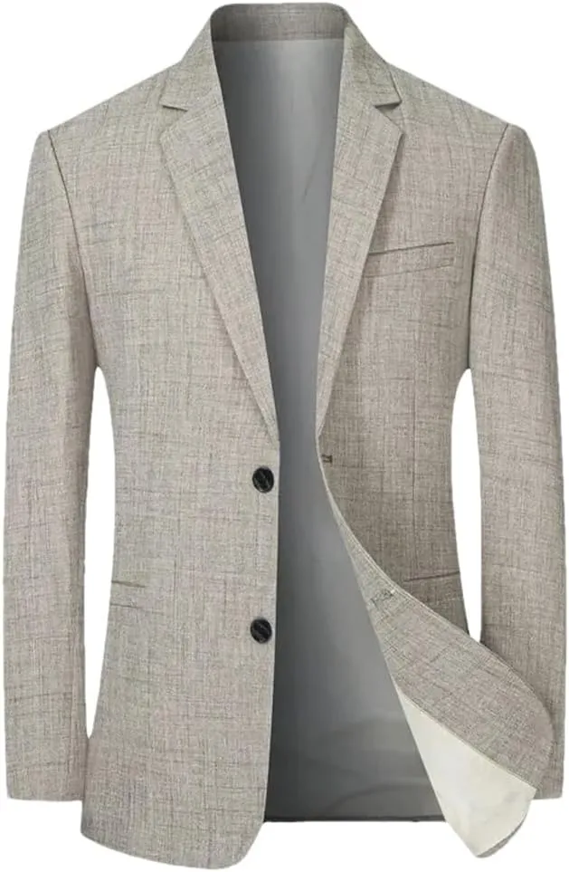 Men Thin Blazers Jackets Men Business Casual Suit Coats Spring Summer Men Formal Slim Blazers Jackets