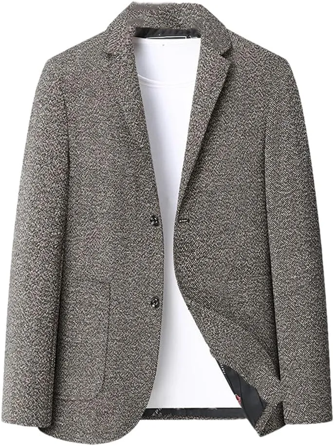 Men's Blazers Jacket Autumn Winter Men's Business Suit Coat Men's Formal Party Wedding Plus Size Blazers Coats