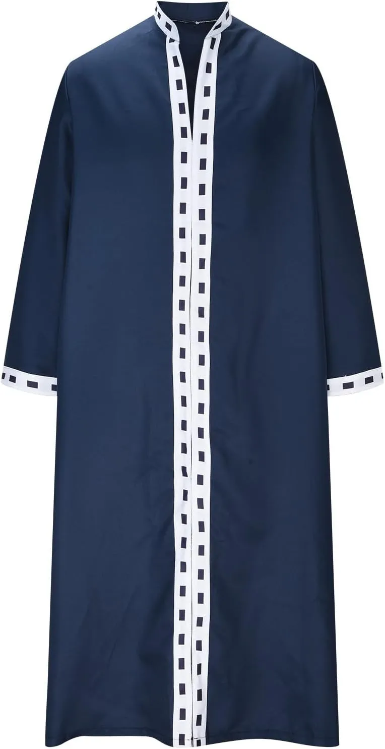 Men's Cassock Robe Church Robe Choir Minister Clergy Pulpit Liturgical Robes Medieval Cosplay Cardigan Coats