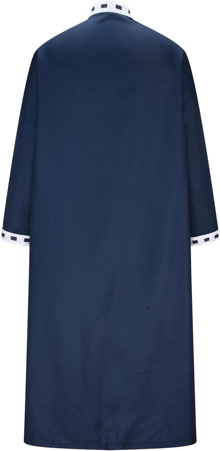 Men's Cassock Robe Church Robe Choir Minister Clergy Pulpit Liturgical Robes Medieval Cosplay Cardigan Coats