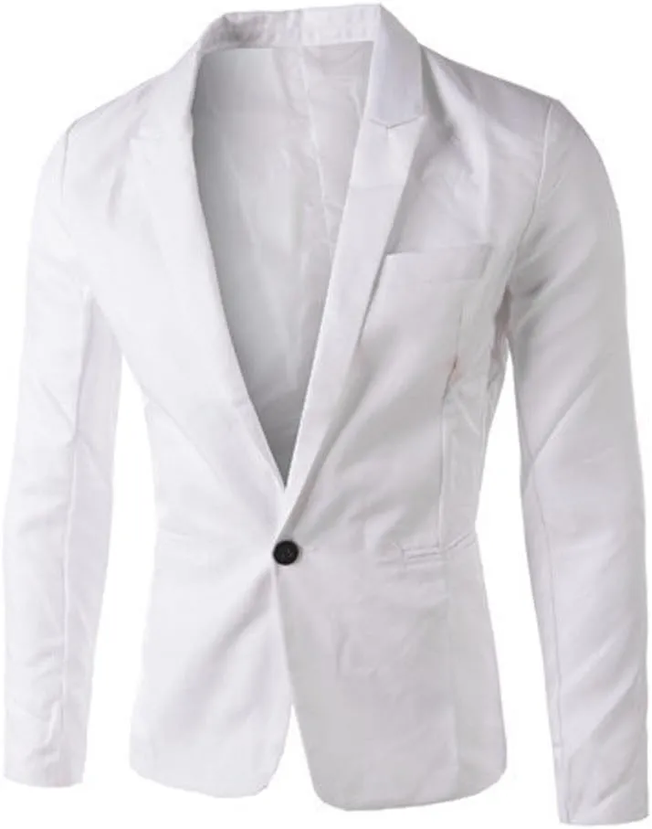 Mens Casual Blazers Classic Fit Suit Solid Formal Jackets Notched Lapel Trendy Stretch Business Sport Coat for Work Office