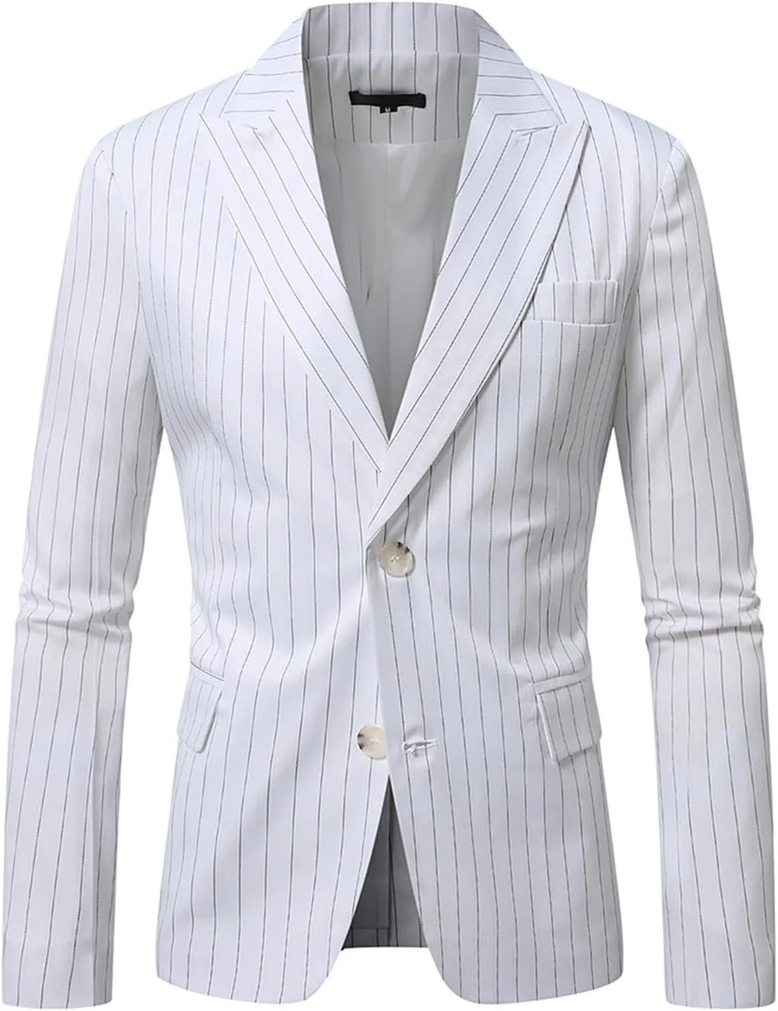 Mens Dressy Blazers Jackets Classic Lapel Slim Fit Business Formal Suit Men Soild Two Button Dinner Blazers Coats