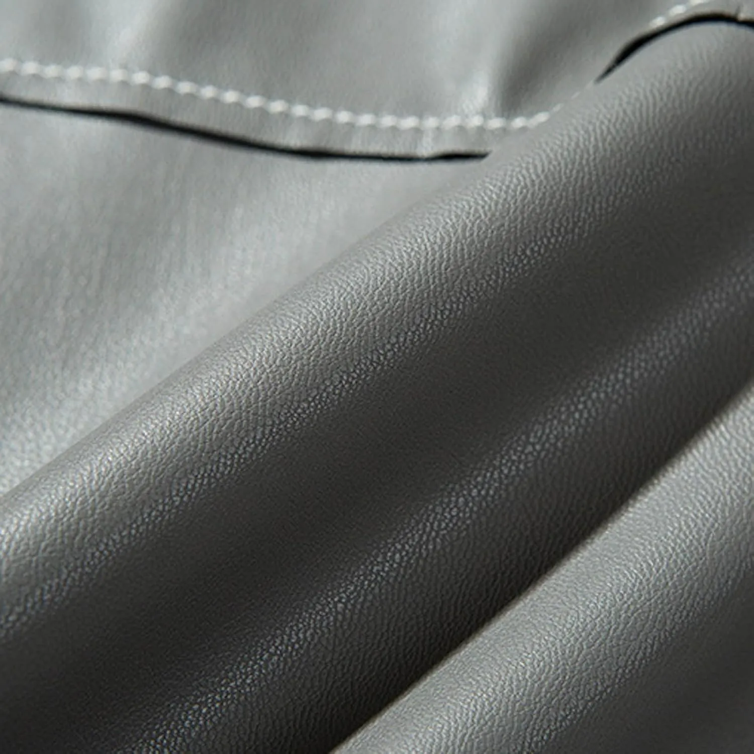 Mens Faux Leather Coat Slim Fit Lapel PU Jackets Lightweight Vintage Suit Jacket Biker Outwear Classic Coats for Men