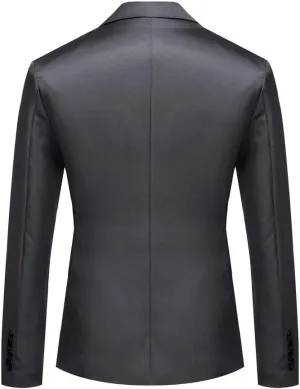 Men's Slim Fit Suit One Button Matching Blazer Casual Business Party Jacket Vest Set Prom Wedding Sports Pockets Coat
