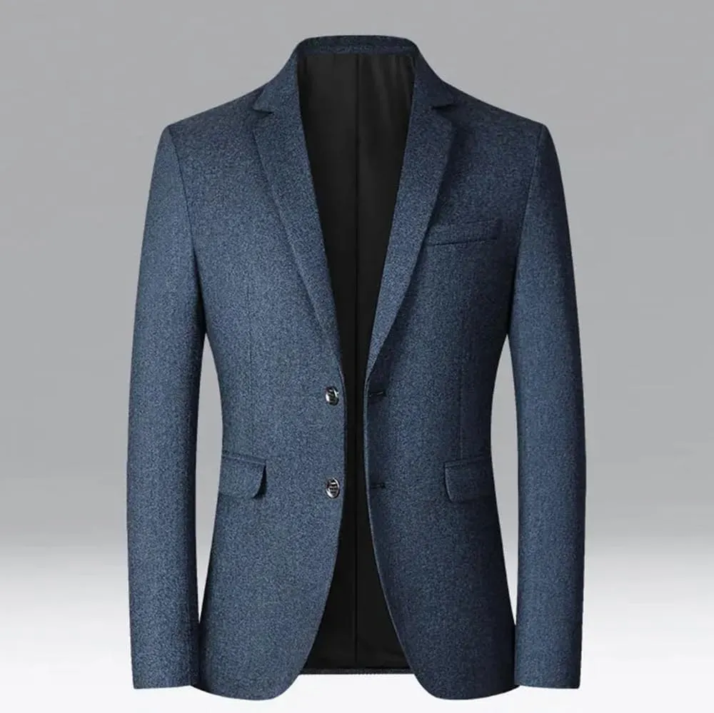 Men's Thin Business Casual Blazers Coats Male Wedding Formal Suit Jackets