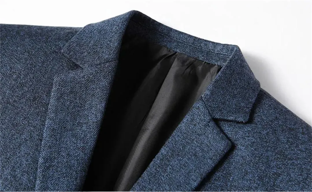 Men's Thin Business Casual Blazers Coats Male Wedding Formal Suit Jackets