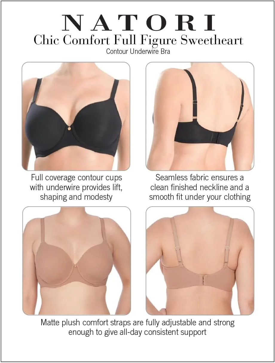 Natori Women Chic Comfort Full Figure Sweetheart UW 736096